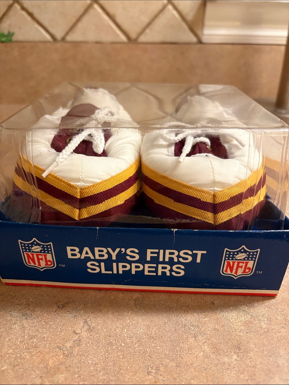 NFL Redskins Baby's First Slippers -  6-12 months unisex